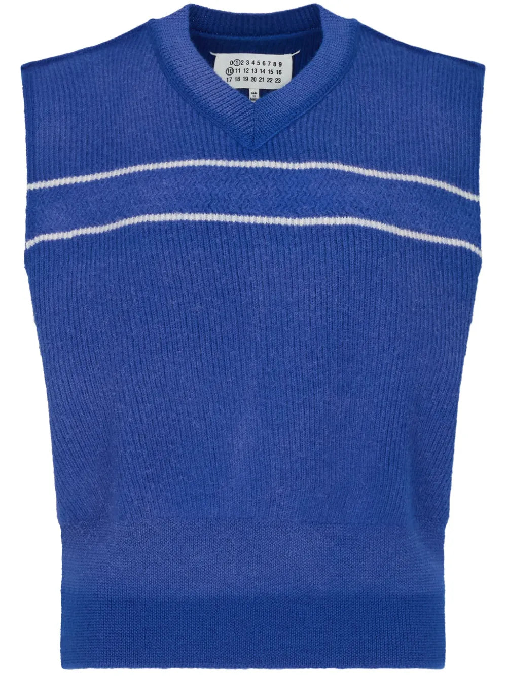 Striped Virgin-Wool Vest