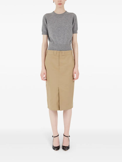 High-Rise Midi Skirt