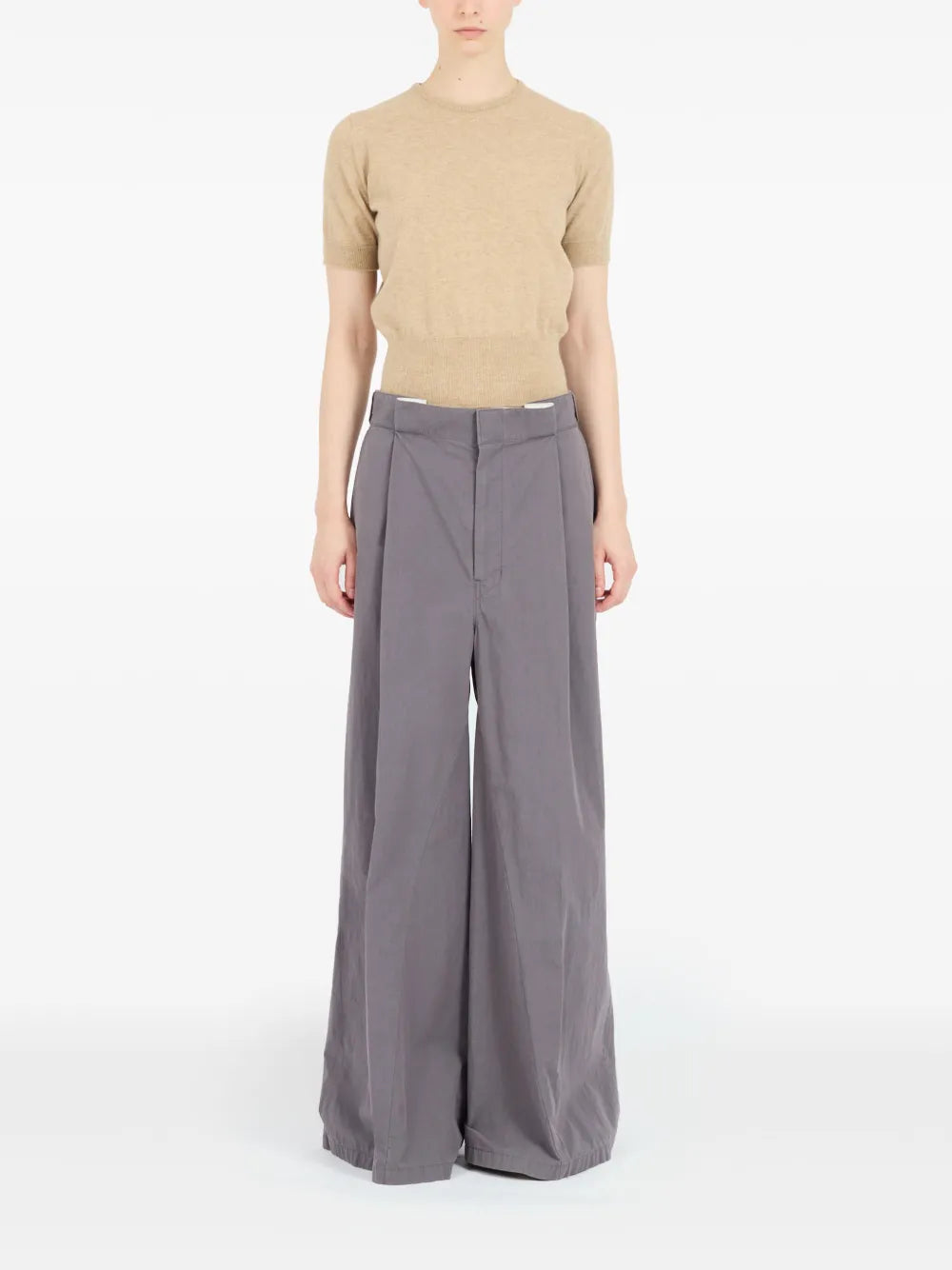 Four-Stitch Palazzo Trousers