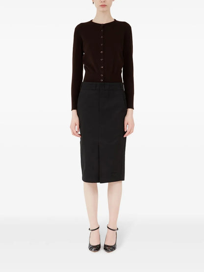High-Rise Midi Skirt