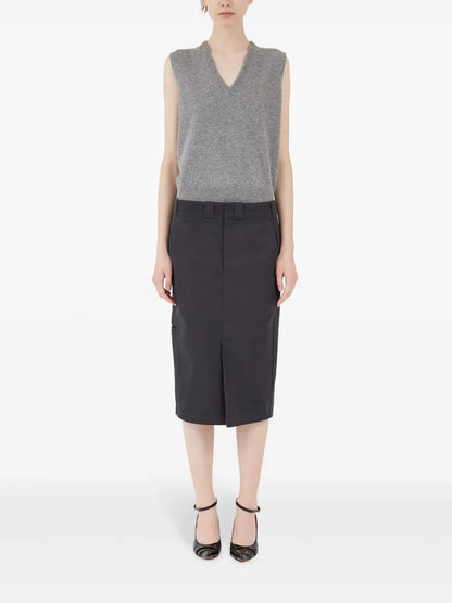High-Rise Midi Skirt