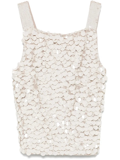 Paillette-Embellished Top