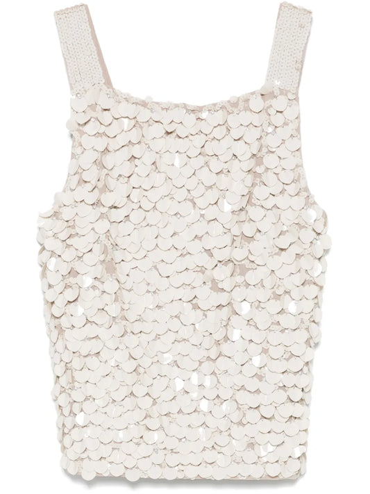 Paillette-Embellished Top
