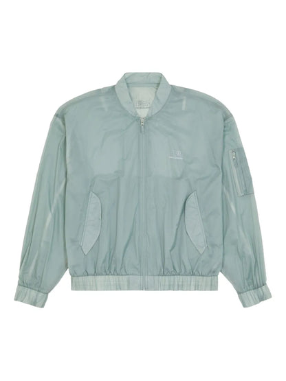 Numbers-Print Bomber Jacket