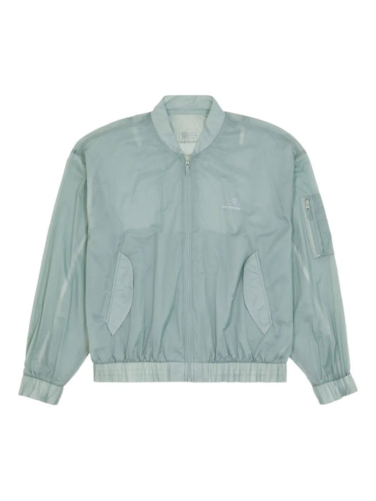 Numbers-Print Bomber Jacket