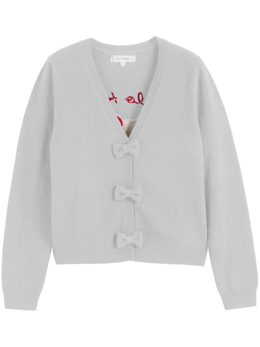 Bow-Detail Cardigan