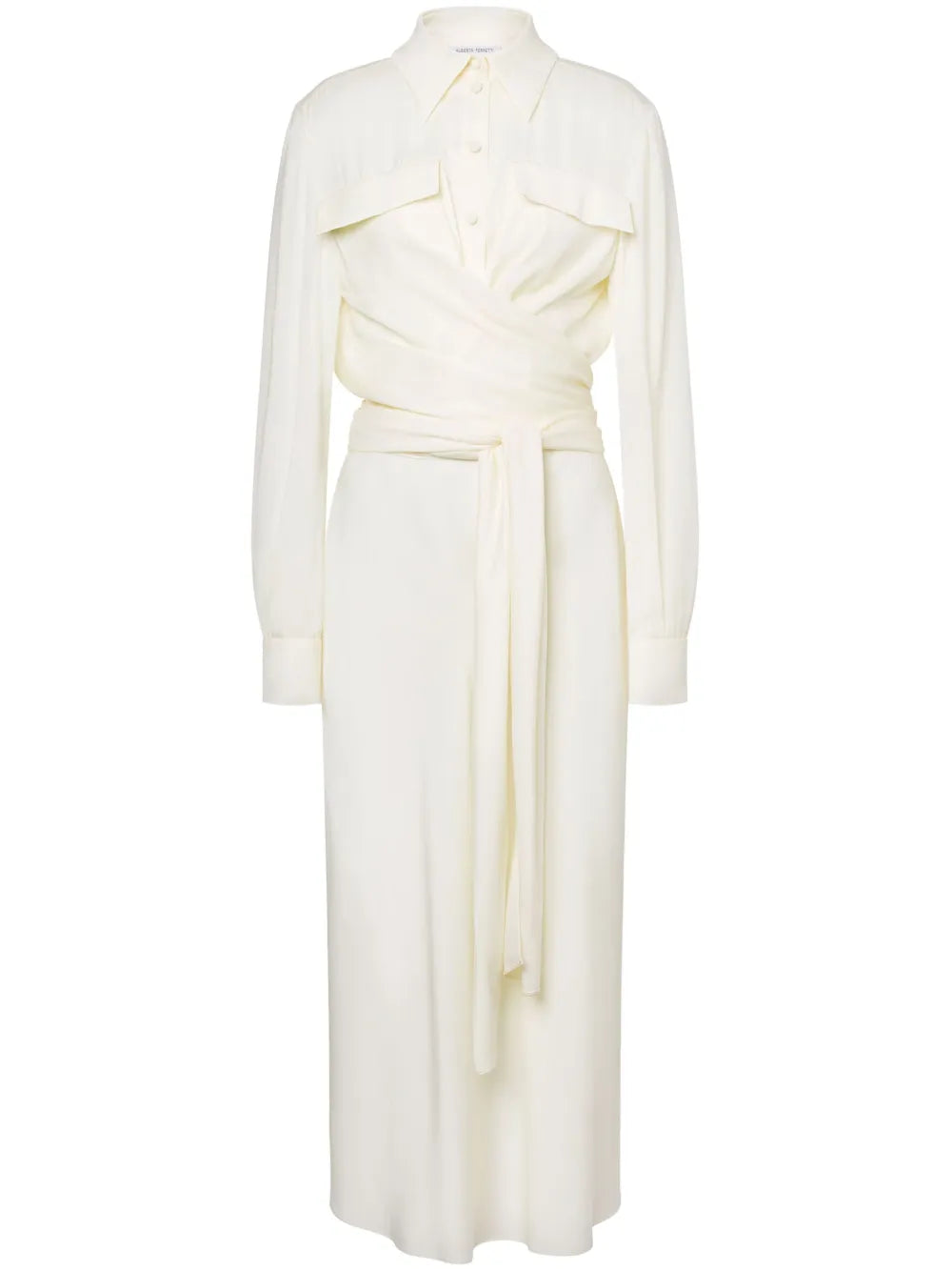 Draped Shirt Dress