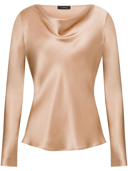 Satin-Finish Blouse