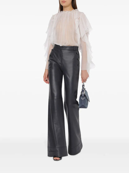 Ruffle-Detailing Blouse