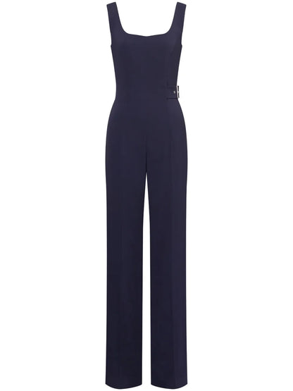 Crossover-Strap Jumpsuit