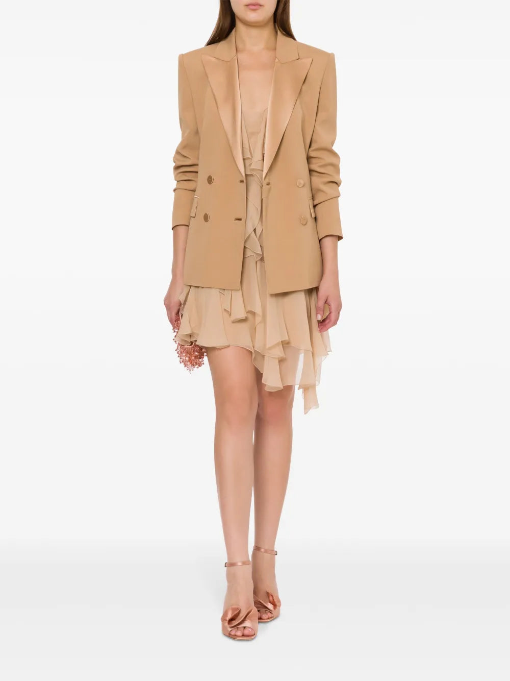 Satin-Trim Blazer
