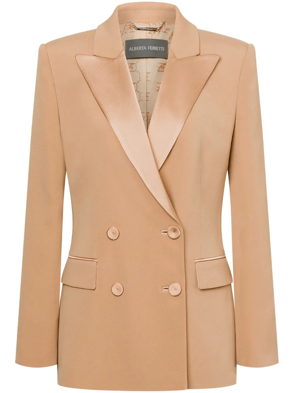 Satin-Trim Blazer