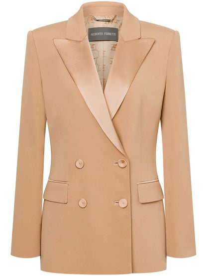 Satin-Trim Blazer