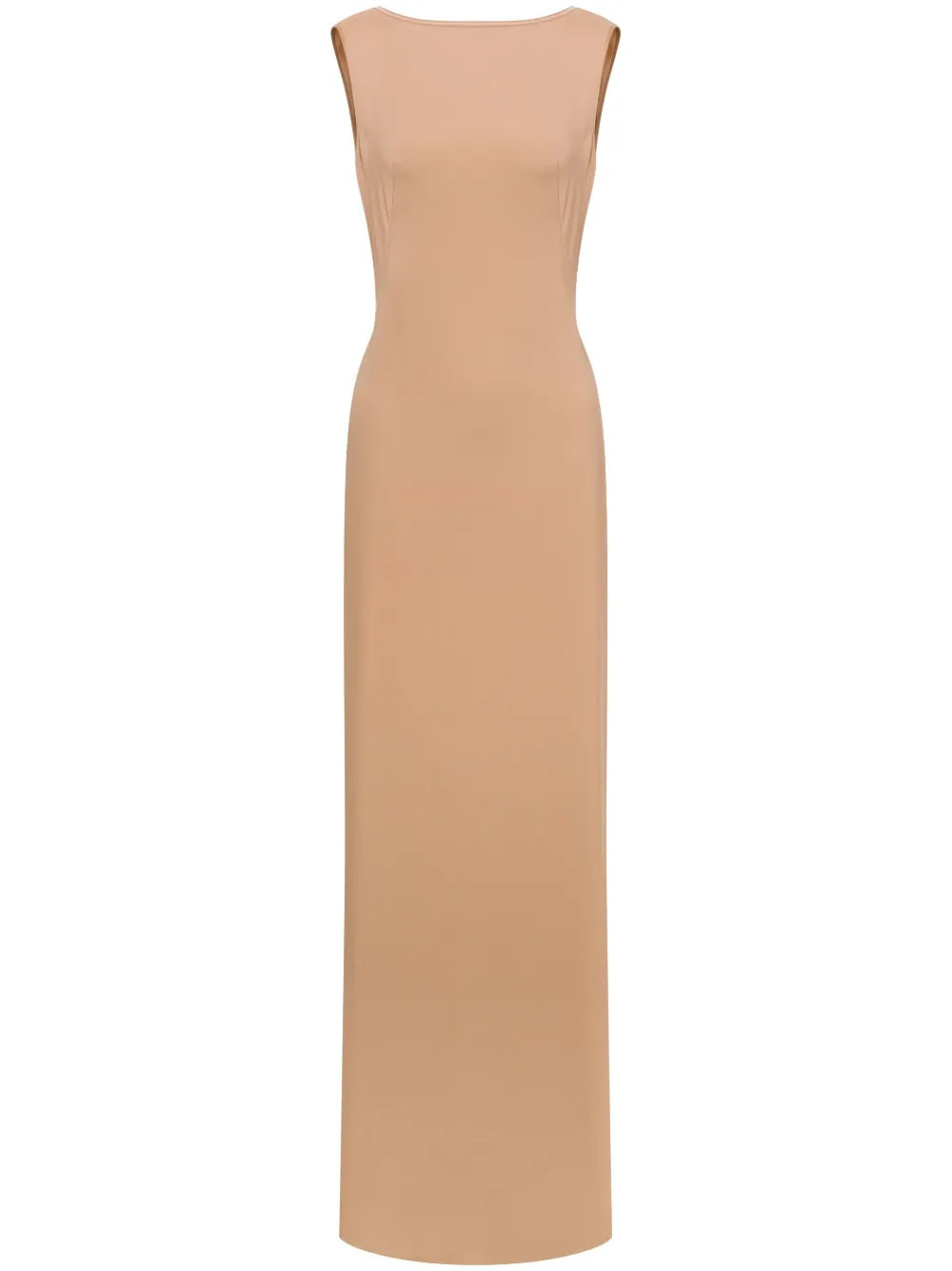 Draped-Panel Gown