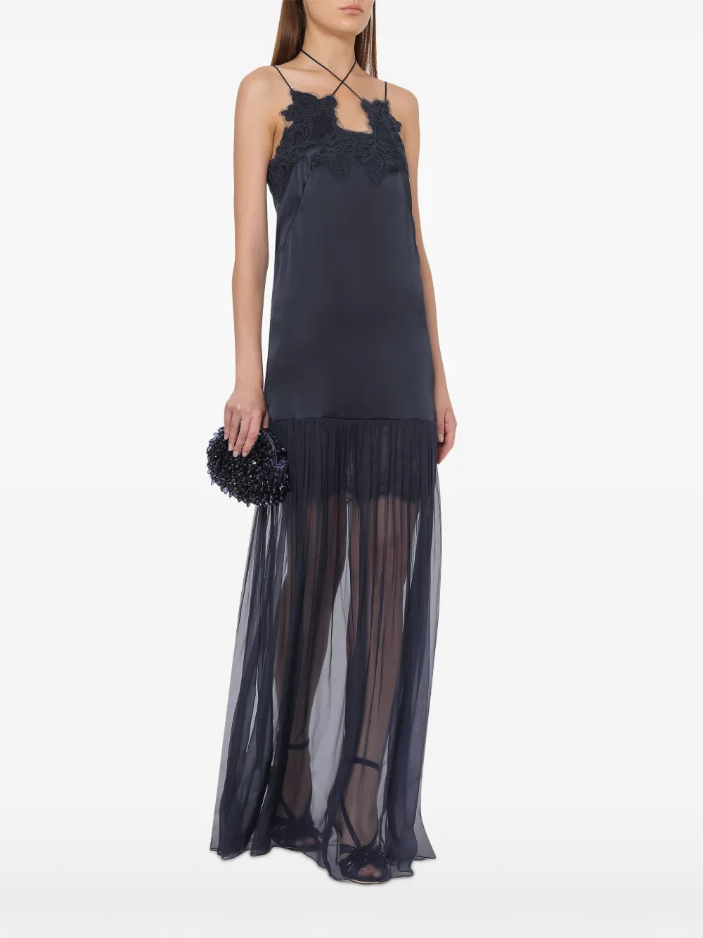 Lace-Trimmed Gown