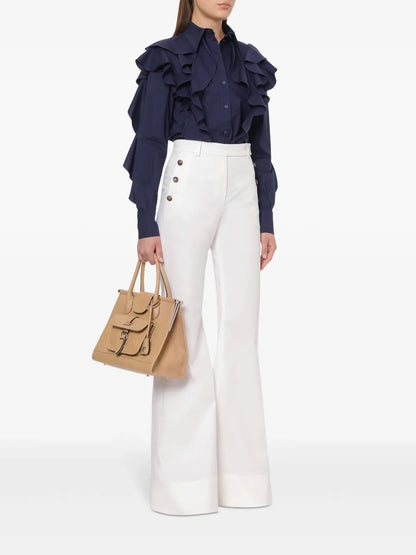Ruffle-Detailing Shirt