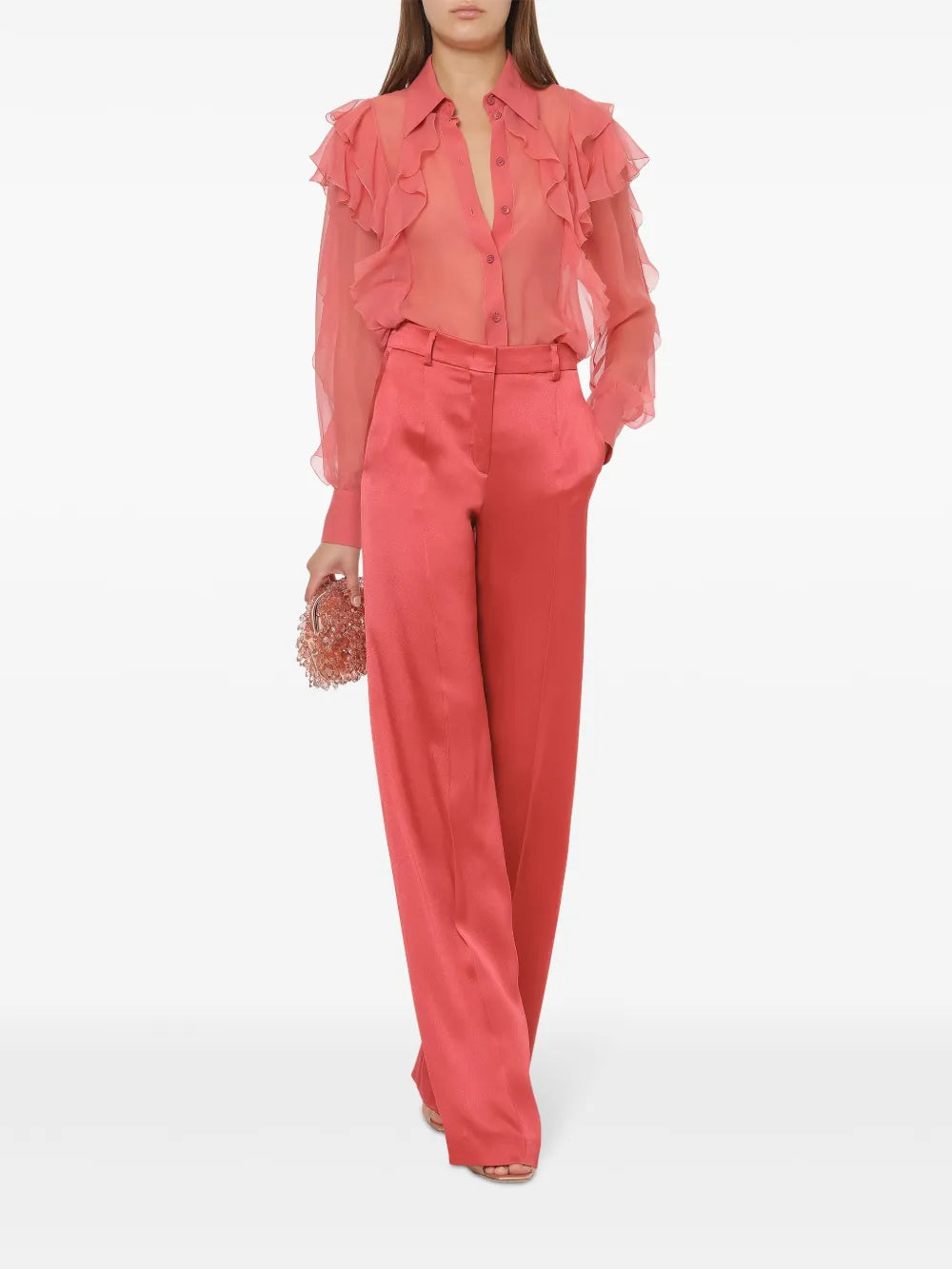 Ruffle-Detailing Shirt
