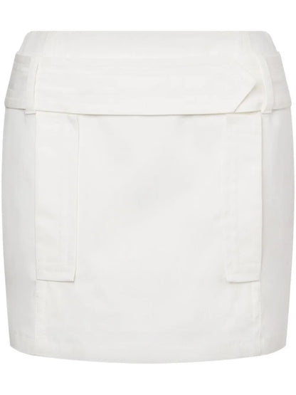 Stretch-Cotton Mini Skirt