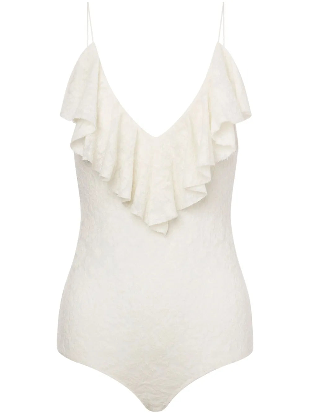 Ruffle-Detailing Bodysuit