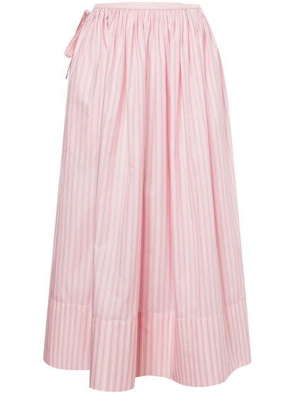 Striped Flared Skirt