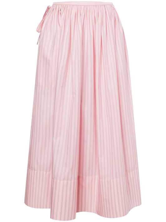 Striped Flared Skirt