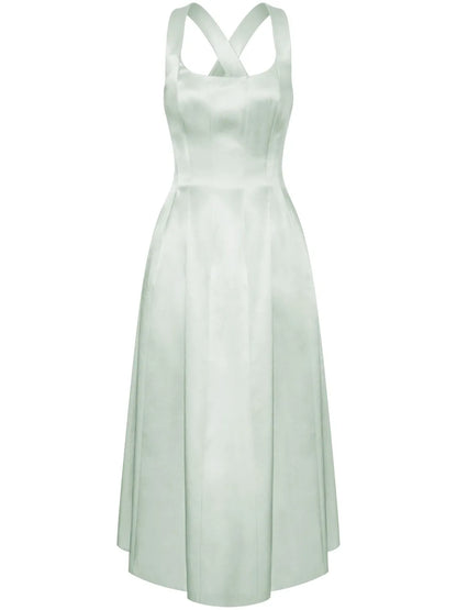 Satin Midi Dress