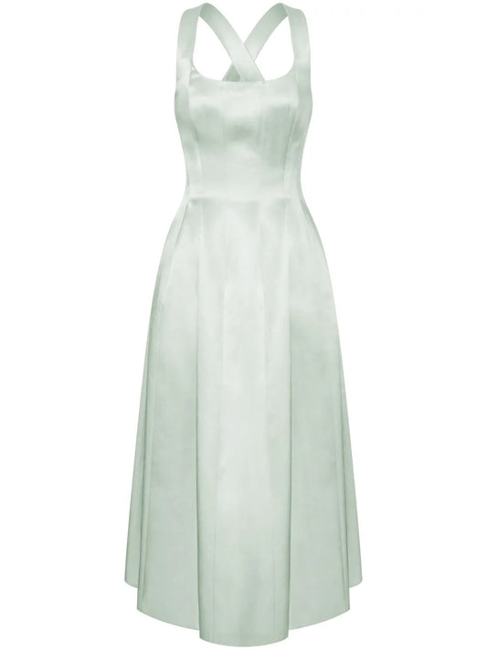 Satin Midi Dress
