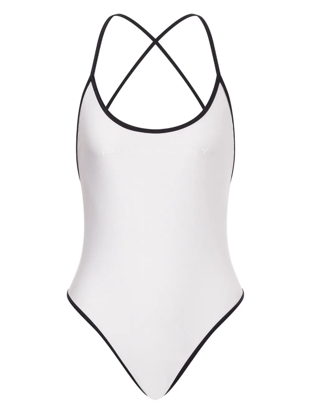 Contrast-Trim Swimsuit