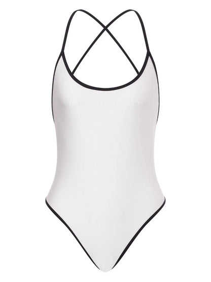 Contrast-Trim Swimsuit