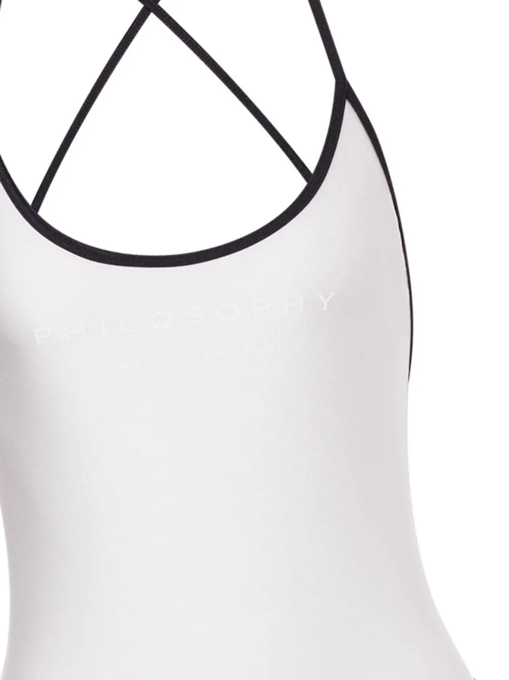 Contrast-Trim Swimsuit
