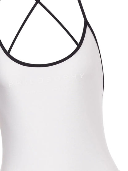 Contrast-Trim Swimsuit