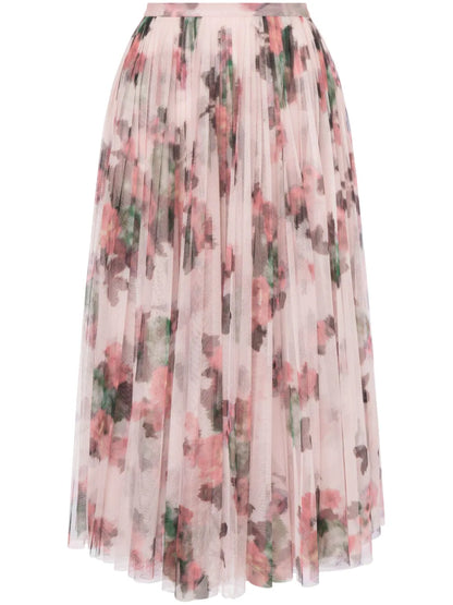 Floral-Print Midi Shirt