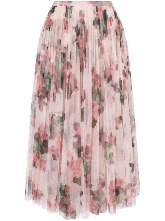 Floral-Print Midi Shirt
