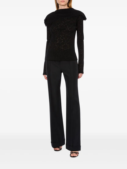 Lace-Detailing Blouse
