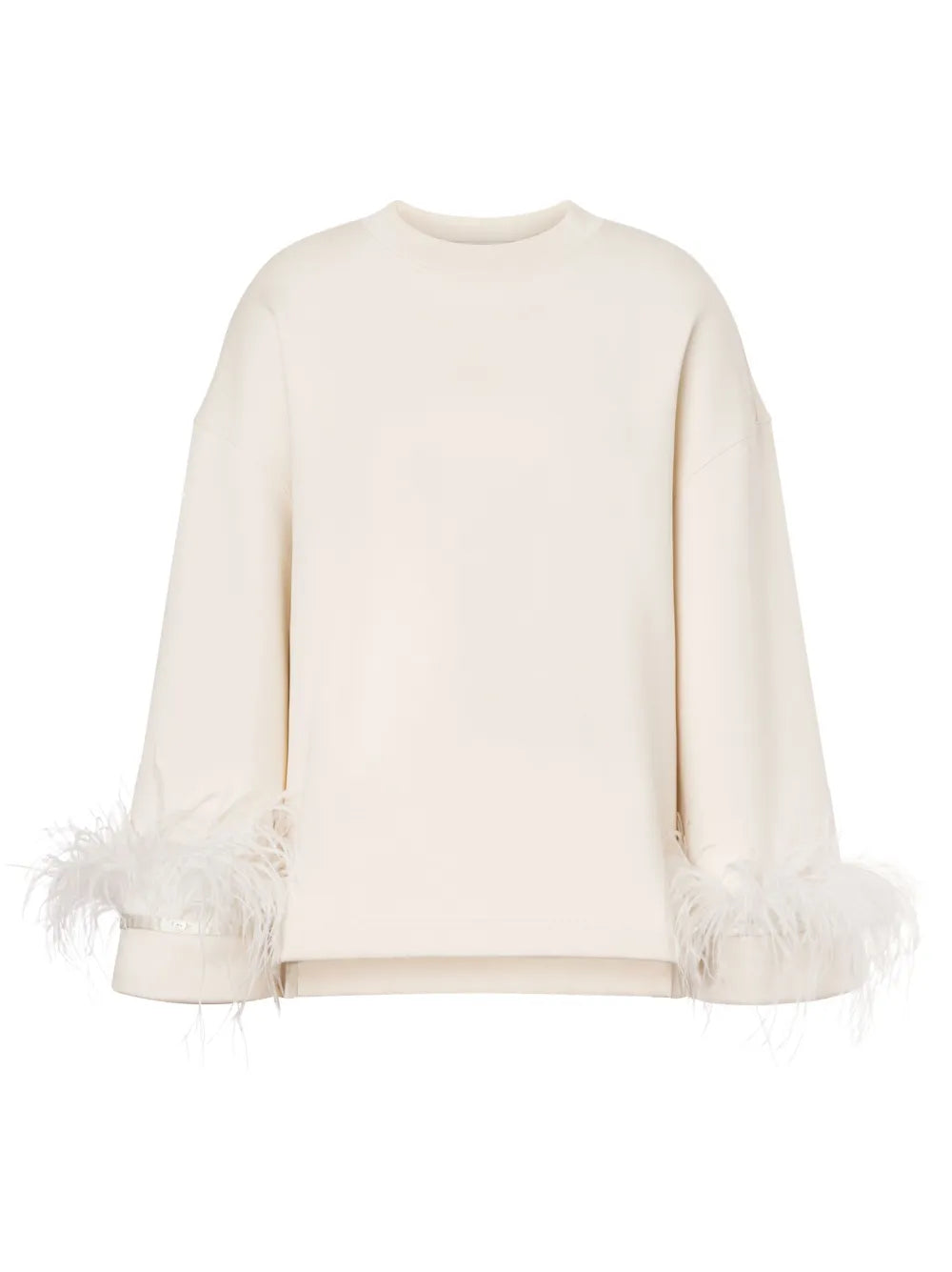 Feather-Detailing Blouse