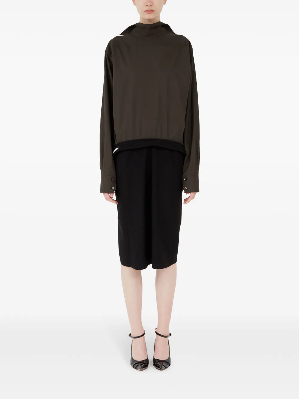 Panelled Midi Dress