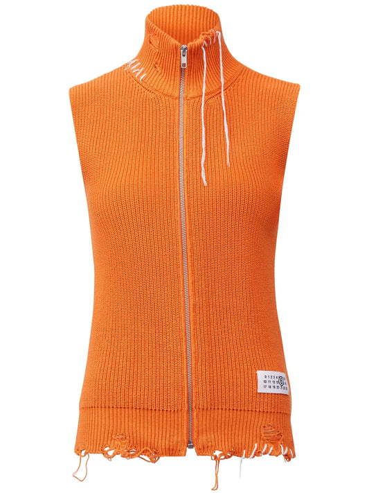 Ribbed-Knit Cardigan