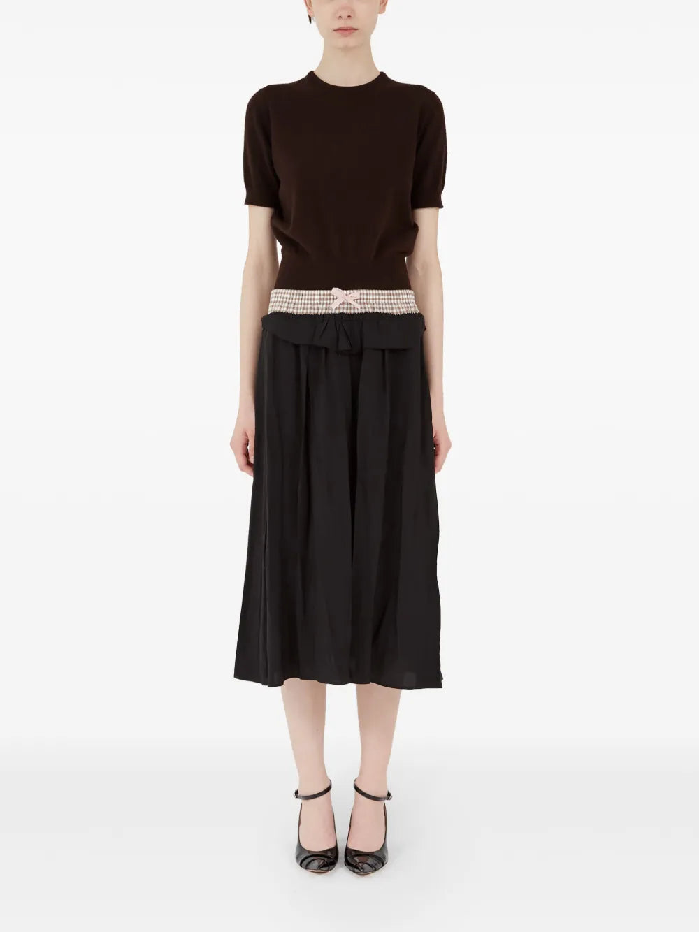 Panelled Midi Skirt