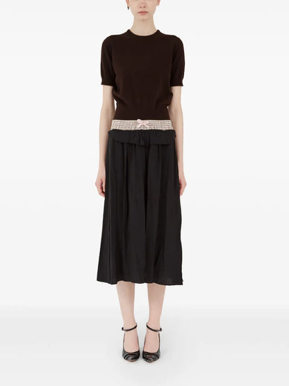 Panelled Midi Skirt