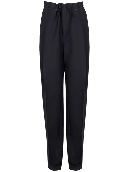 Drawstring Pressed Crease Trousers