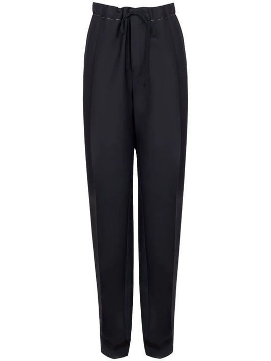 Drawstring Pressed Crease Trousers