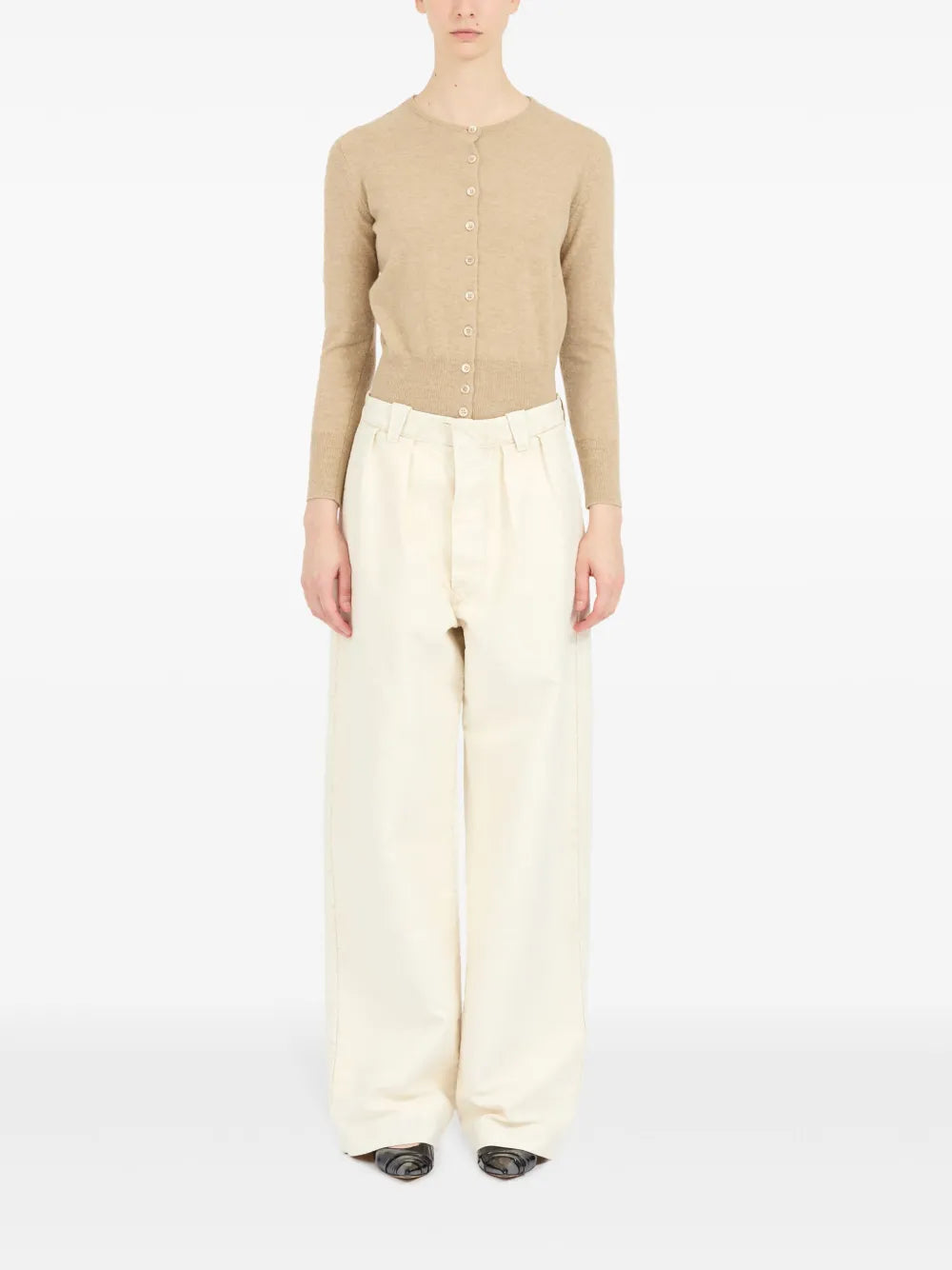 Wide-Leg Tailored Trousers