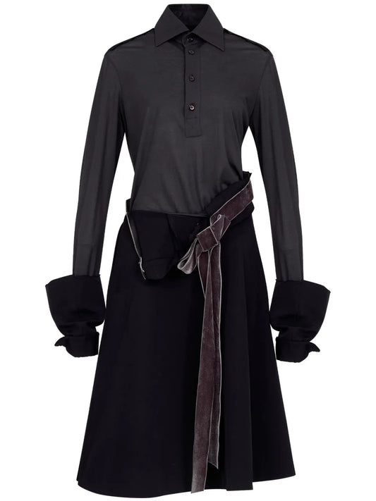 Panelled Midi Dress