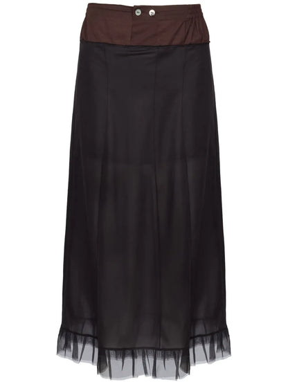 Tulle Midi Skirt