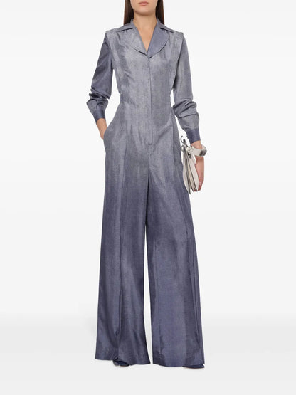 Metallic-Finish Jumpsuit