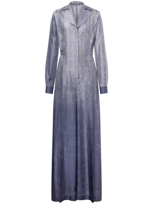 Metallic-Finish Jumpsuit