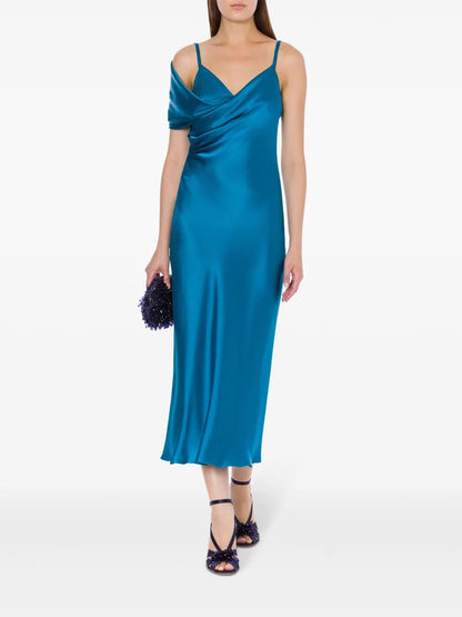 Draped Midi Dress