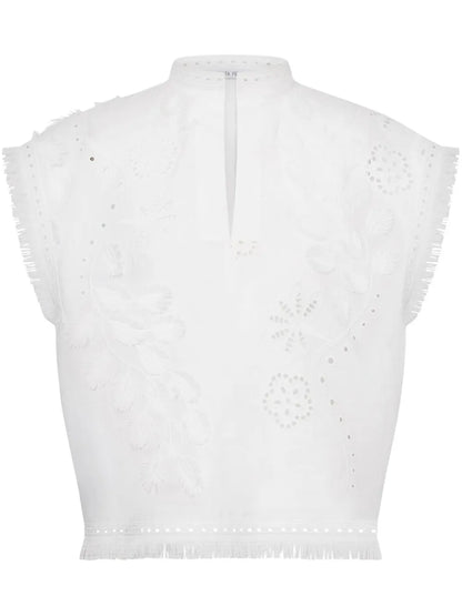 Embroidered-Design Blouse