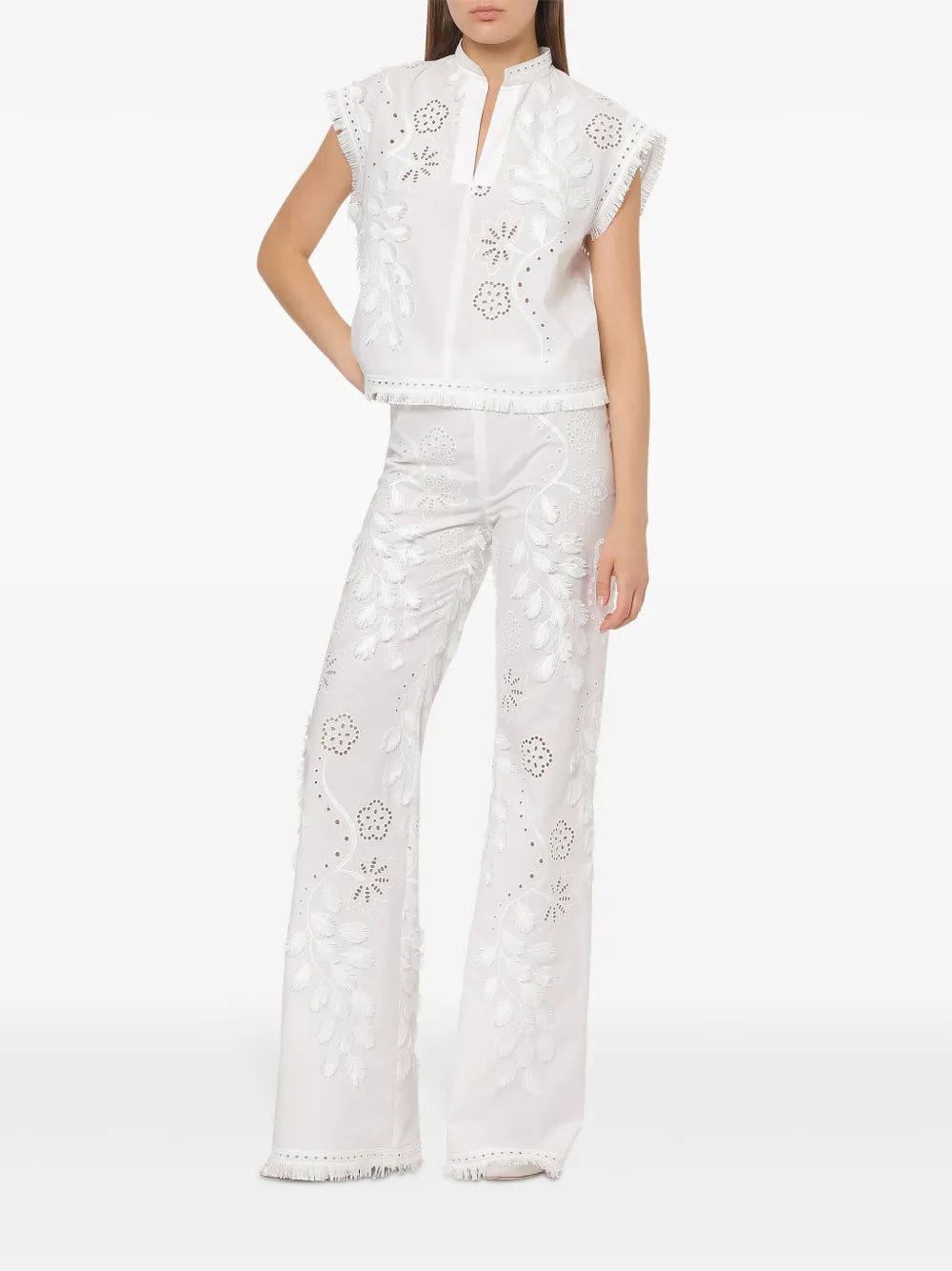 Embroidered-Design Blouse