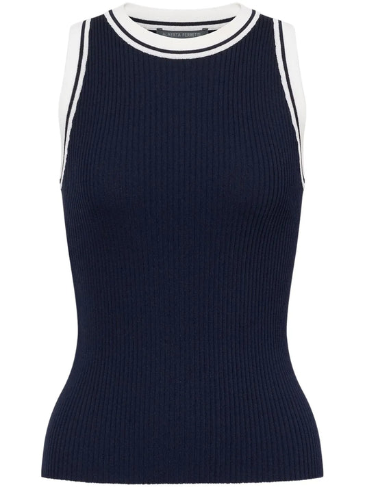 Ribbed-Knit Top